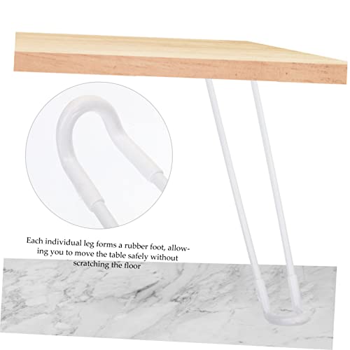 Pieds de table pliables ORFOFE pour créer une table basse blanche salon