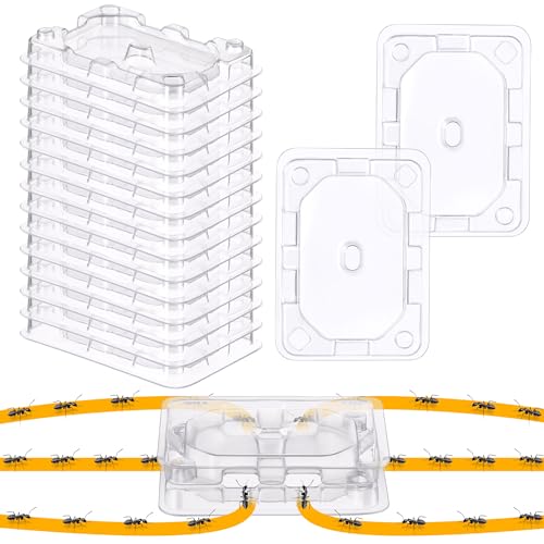 Qualirey 32 Pcs Ant Bait Stations Reusable (Bait NOT Included), Multi Surface Ant Killer Trap for...