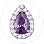 02.February(Amethyst)-Pear Cut