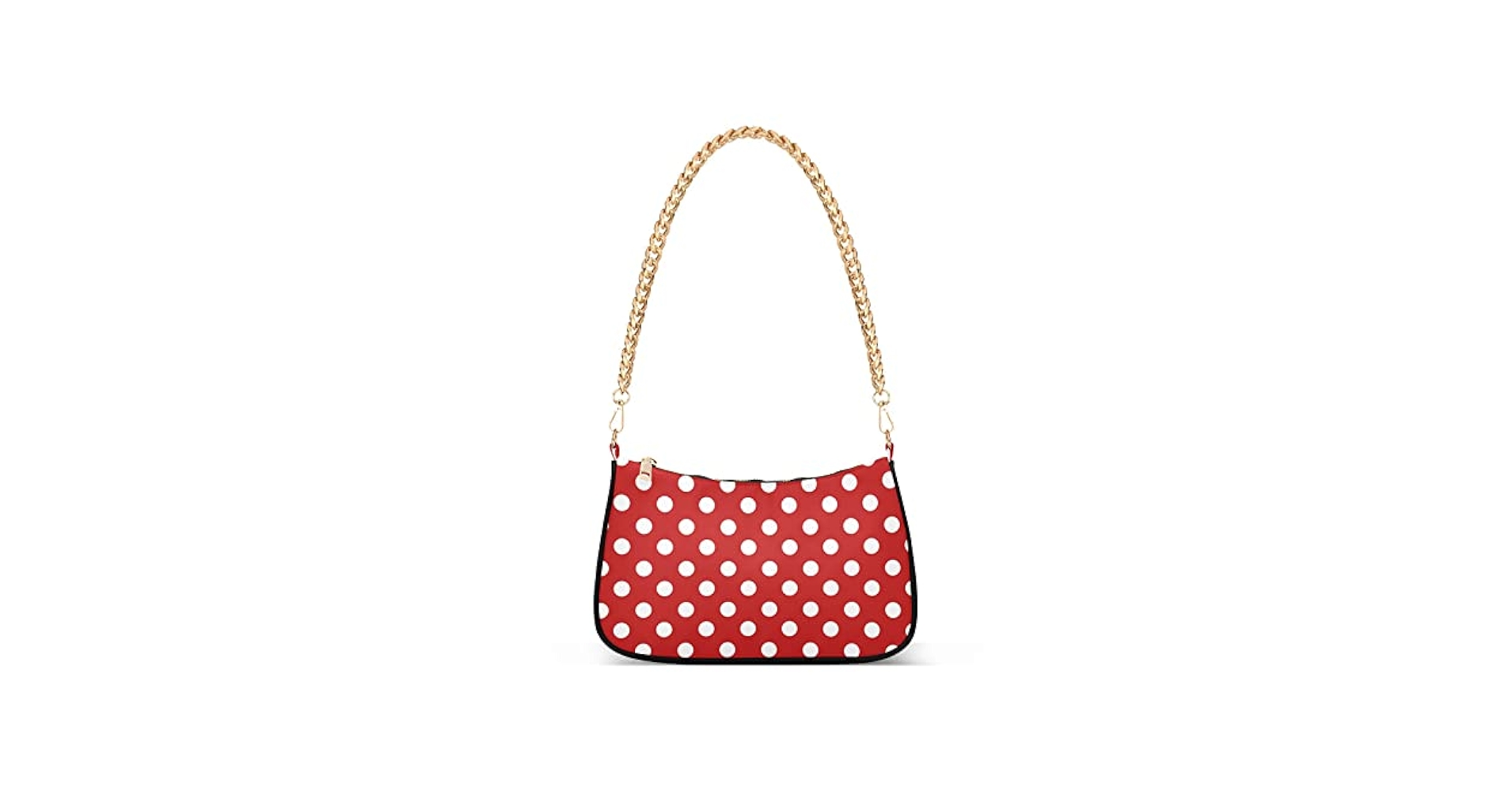 【関税 送料無料】RED(V) リボン ハンドバッグ Amazon.com: OTVEE Christmas Retro White Red Polka Dot