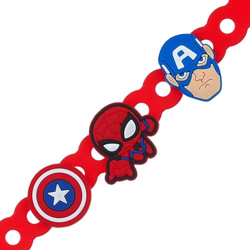 Image of eCraftIndia Cartoon Rakhi for Kids Girls Boys with Best Bro Ever Fridge Magnet | Raksha Bandhan Kids Rakhi for Brother Bhaiya Bhai | Roli Chawal Pack