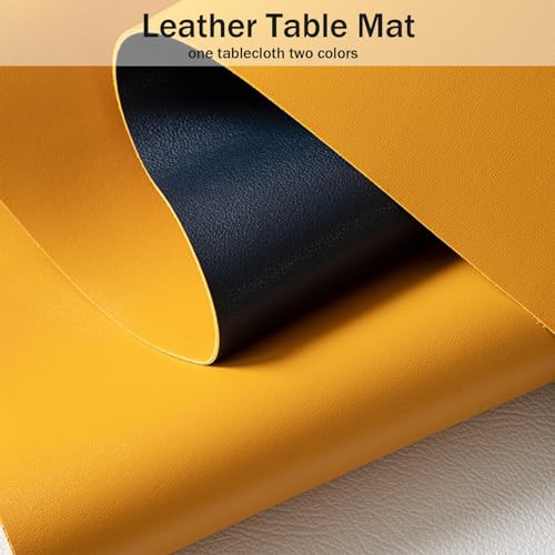Nappe ronde en vinyle lavable et tapis de table résistant à l'huile - 4