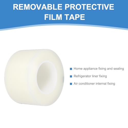 Image of PATIKIL Removable Protective Film Tape, 3 Inch x 656 ft PE Surface Protective Scratch Film Tape Roll for Furniture Electrical Appliances Plastic Hardware Low Stickiness Clear