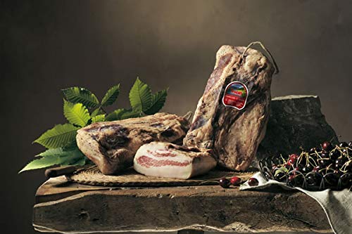 Italienische Guanciale di Sauris - Schweinebacke leicht gräuchert und luftgetrocknet aus dem Carnia Tal, Wolf Sauris (1400gr) Cover