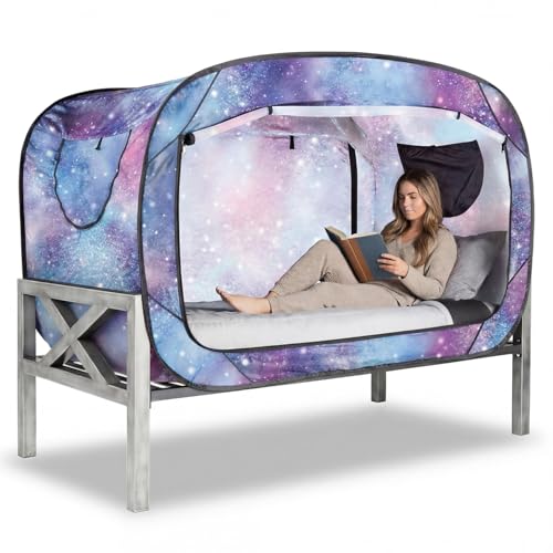 Image of ANC POP Bed Tent Full Bed Canopy Tents Portable Dream Tent for Kids and Adult Indoor Sleeping Tents with 2 Doors Breathable Private Space Tents