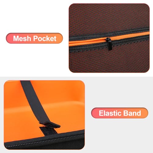 BOVKE Hartschalenkoffer für Smart Nebulizer für Atemprobleme, Desktop Inhalator Nebulizer für den Heimgebrauch, Aufbewahrungstasche für Digital Asthma Nebulizer Maschine Erwachsene und Kinder, Schwarz