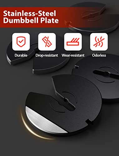 Adjustable Dumbbell, 15-55 Lbs Adjustable Dumbbell Set W/Anti-Slip Handle, Single Adjustable Dumbbell For Exercises, Home Workout Equipment, Full Body Strength Training And Muscle Building, Men/Women #TOP6