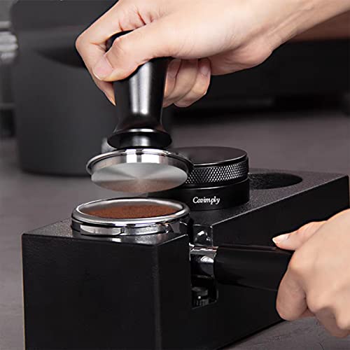 Cozimply 58Mm Espresso Tamper - Premium Barista Coffee Tamper With Calibrated Spring Loaded And 100% Flat Stainless Steel Base (Red) #TOP4