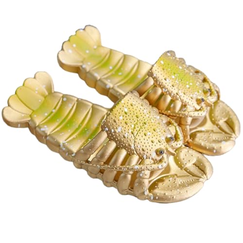 Image of JOYEAR Lobster Flip Flops - Slipper & Slide Pool Beach Shower Shoes in Deep Red