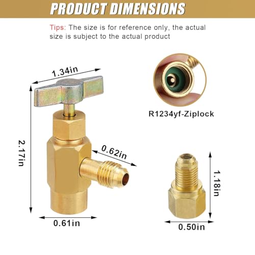 ZIMISI R1234YF Self-Sealing Can Tap Depressor miniatura 2