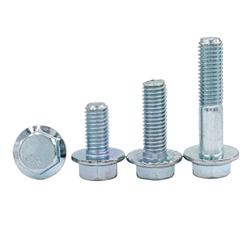 Bulloni flangiati esagonali in acciaio zincato 8,8 Serie pesante M5 M6 M8 M10 M12 (20,M12 x 1.75 x 35mm)