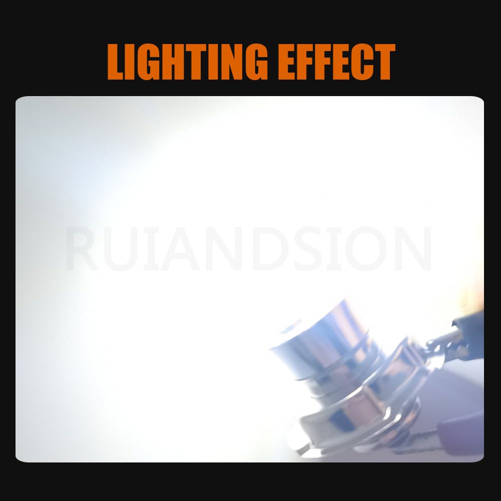Ruiandsion P26S LED Lampadina Moto Bianco 6000K 3014 LED Chip 39SMD 10-30V per Fendinebbia o Luci Diurne Moto Confezione da 2