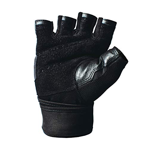 Harbinger Pro Wristwrap Weightlifting Gloves with Vented Cushioned