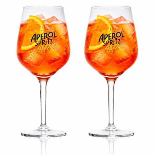Preisvergleich Produktbild BestPlug 2 Stück Originale Aperol Spritz Gläser 1919 Cocktailglas Cocktailgläser Set - transparent