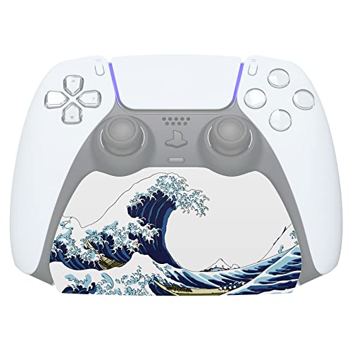 Image of PlayVital The Great Wave Controller Display Stand for ps5, Gamepad Accessories Desk Holder for ps5 Controller with Rubber Pads