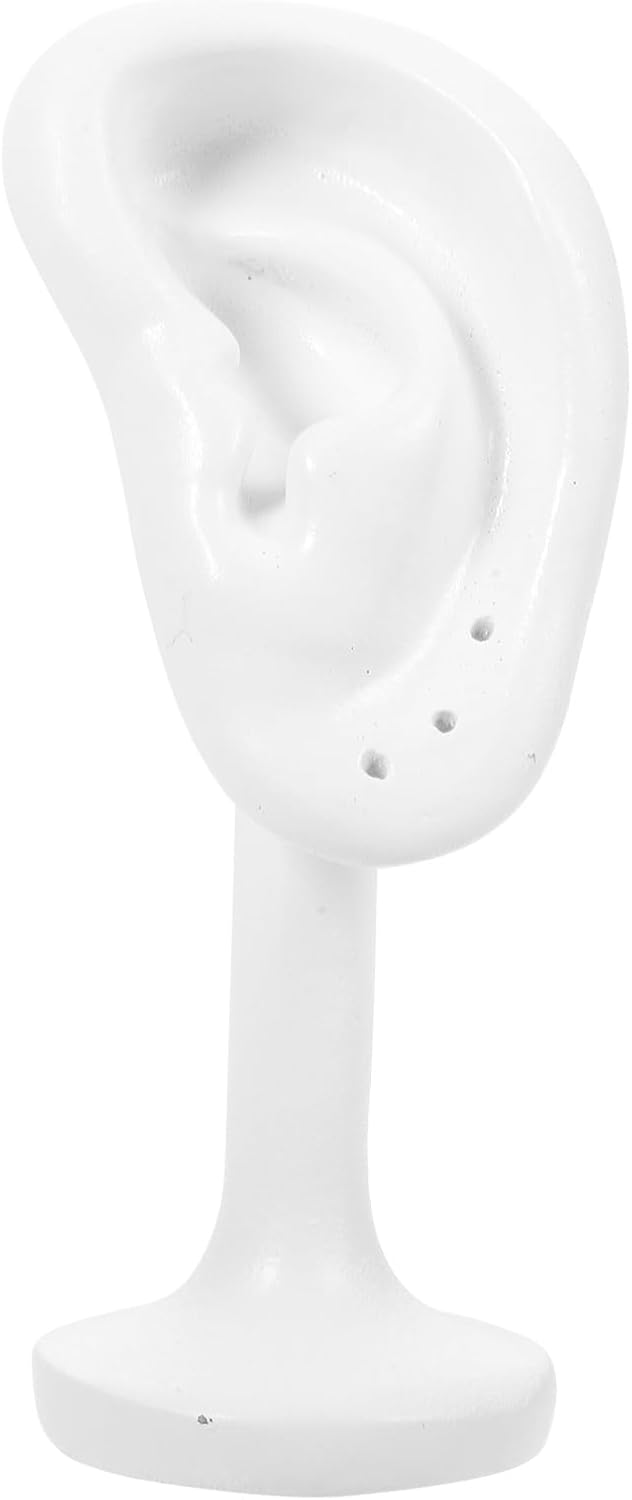 ABOOFAN Earring Display Stand Resin Ear Model Studs Earrings Jewelry Holder Organizer for Home Store Countertop Use 4.13 X 1.77 X 1.57 Inches