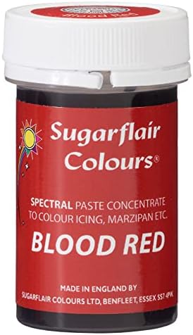 Sugarflair Paste Colours Red-25g, zzzz-s, Blood Red