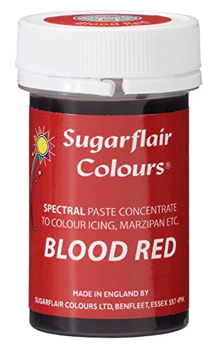 Sugarflair Paste Colours Red-25G, Zzzz-S, Blood Red #TOP1