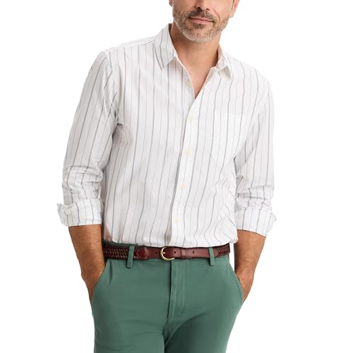 DOCKERS® Men's Ultimate Shirt Long Sleeve Regular Fit, Lucent White Stripe, XX-Large - image 3