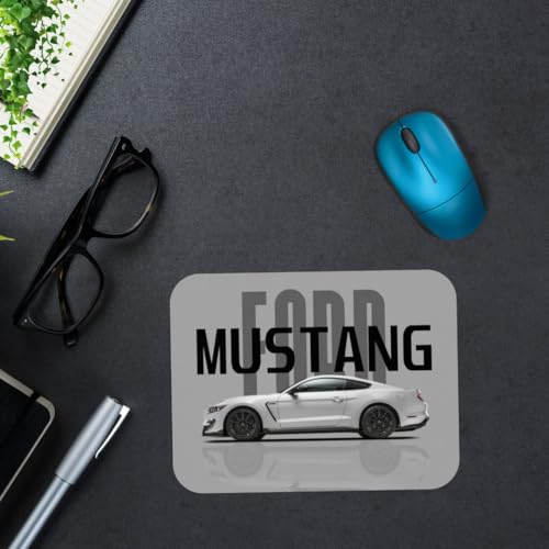 Image of WRAPPING STUDIO Mustang Car Mouse Pad for PC and Laptop, 24x20 cm, Anti-Slip, Smooth Surface, Marvel Design, Perfect for Office, Home & Gaming