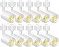 VANoopee 12-Pack 10W Dimmable LED Track Lighting Heads H Type Track Light Replacement Fixtures Bright 3000K Warm White Ceiling Spotlight for Accent Task Art, Flicker Free CRI90+ 24° 800lm White