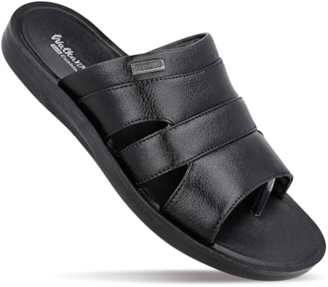 WALKAROO WE1329 Mens Sandals for casual wear and regular use - Black