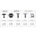 ANTS PART 60Pcs Engine Undertray Cover Clips Bottom Metal Screw Bolt Kit for Audi VW