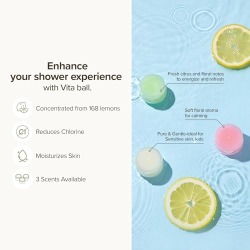 Regadera de mano filtrante con vitamina C, blanco puro | Filtro de vitamina C, carbón y sedimentos que reduce el cloro para una piel más suave y un cabello más liso, interruptor de encendido/apagado, fabricada en Corea miniatura 4