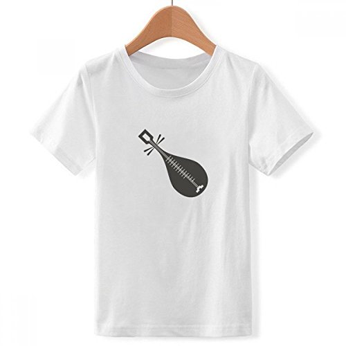T-shirt Pipa motif chinois blanc fini les vêtements enfants ennuyeux