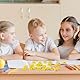 KOOGEL Lachgesicht Radiergummis,Sternförmige, 100 Stück Gelbe Radiergummis, Ideal für Kinder, Schüler, Gastgeschenke & Geburtstage