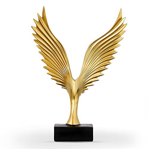 Dosker Eagle Wing Statue Sculpture Ornament Collectible Figurine Craft Gold Decor For Home Kicthen House Living Room Porch Decor #TOP7
