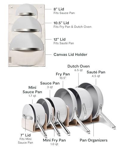 Image of Caraway 31-Piece Ceramic Cookware Bundle - Fry Pans, Saucepans, Saute Pan, Dutch Oven, Petite Cooker, Stir Fry, Rondeau, Stock Pot, Grill & Griddle Pans, Roasting Pan, Racks, Organizers - Gray