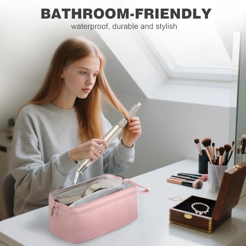 GENCAN Etui podróżne do Shark Flexstyle, przenośna torba do przechowywania do stylizacji włosów Shark Flexstyle, torba do przenoszenia do stylizacji powietrza 4 w 1 i suszarkę do włosów, różowy
