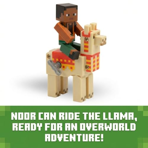P.M.I. Minecraft Wind-Up Toy 2 Pack - Noor & Llama Action Figures with Clockwork Walking Mechanism, Collectible Minecraft Character Set for Fans & Collectors by P.M.I. - Used condition - Image 4