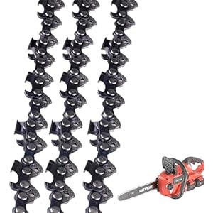 OUPADOS 3-Pack Chainsaw Chain, .325" Pitch, 1.5 mm Gauge, 76 Links, for 55 cm Bar, Low-Kickback Semi-Chisel Chains, Compatible with 90-Degree Design Tool Heads – Fits Timberpro, Hyundai, Fuxtec, Dynam