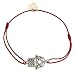 Produktbild Smilla Brav® Hamsa Hand der Fadima Talisman Damen-Armband - rot/silber - VH37
