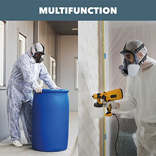 Full Face Respirator Gas Mask Rhino Rh-7011 For Organic Vapor, Chemical, Dust, Painting (+ Acid Gas) Including Replacement Filters And Protection Gloves #TOP6
