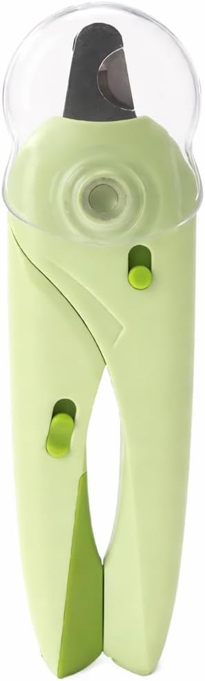 Cortador de Unhas para Cães e Gatos Kit Completo com Alicate Lixa e Luz de LED – Design Ergonômico para Corte Seguro e Preciso (Verde)