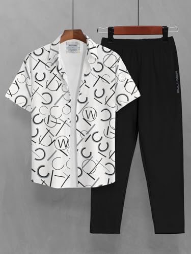 Image of BULLMER Clothing Set with Trendy Shirt & Pants Co-ords for Men