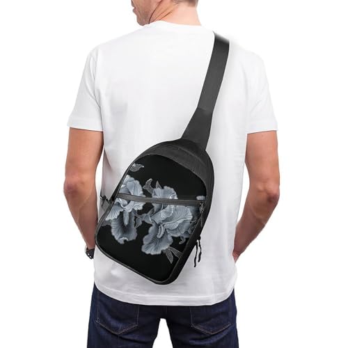 Mochila cruzada bandolera floral unisex miniatura 2