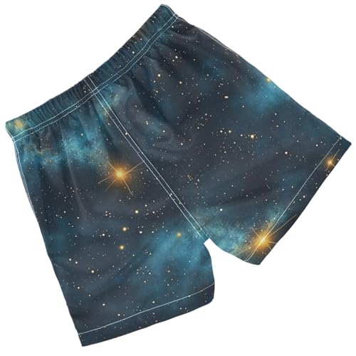 Pigsaly Boys' Swim Board Shorts Outer Space Starry Sky Boy's Swim Trunks Kids Swimwear 5T Multicolor2