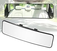 KITBEST Auto Rückspiegel, Universal Panorama Auto Innenspiegel, konvexer Weitwinkel Autospiegel, Clip auf Rückspiegel, um den toten Winkel effektiv für Autos SUV Trucks, Konvex (290x74mm)
