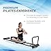 Stamina Products AeroPilates 287 Pilates Reformer – Home Gym Equipment with Adjustable Headrest, Padded Foot Bar, 3 Resistance Cords, and 2 Workout DVDs