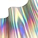 VViViD Silver Holographic Chrome Vinyl Wrap Rainbow Finish Roll DIY Air-Release Adhesive Film (3ft x 5ft)