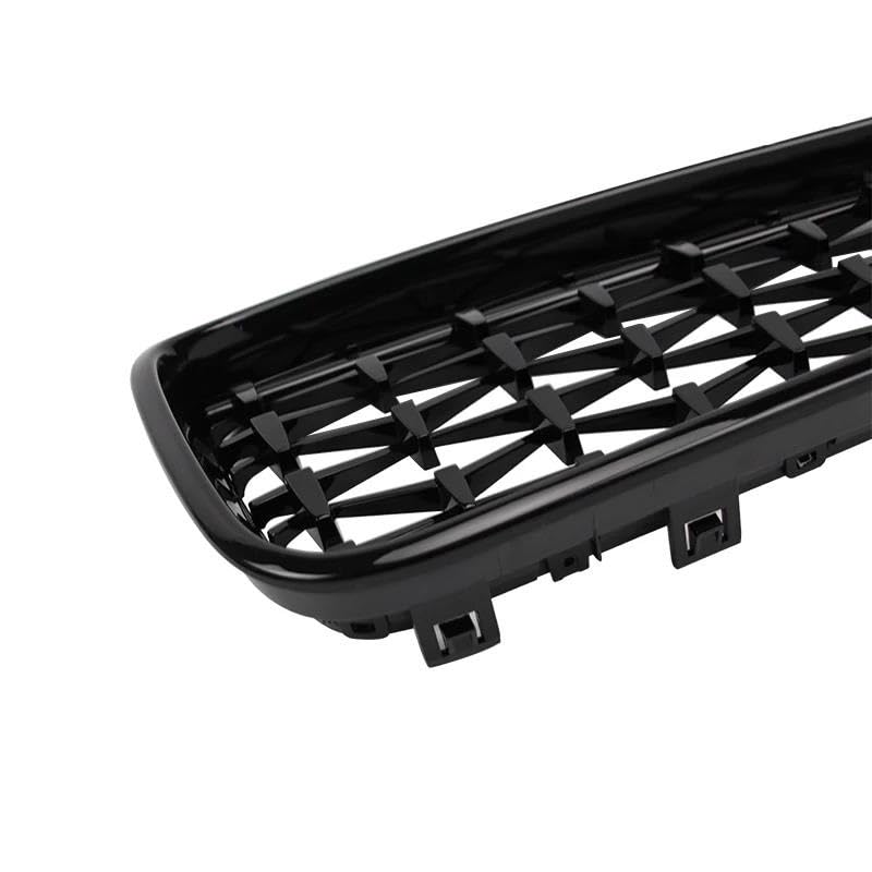 Grille de radiateur diamant argentée pour BMW E81 E82 E87 E88 style course - 5