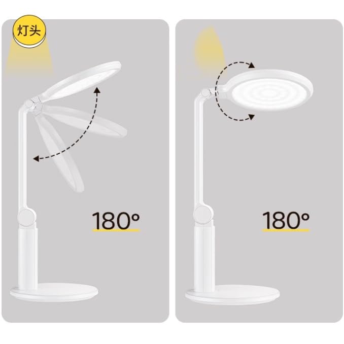 Lampada da scrivania Lampada da scrivania a LED, lampada da tavolo da lettura con controllo touch dimmerabile, 3 modalità di illuminazione, luminosità continua, spegnimento ritardato di 2 minuti, time