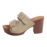 orthopedique Dasongff Sandales Femme été Compensées Orthopédiques Talon été Confortable et Mules Pour Femmes Cuir et Nu-pieds Sandales Randonnée Confort Chic Plage Chausson Casual Chaussure de Marche