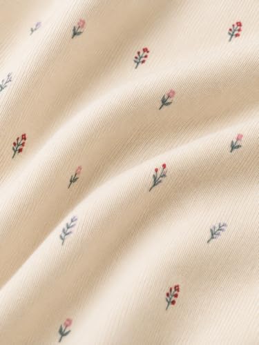 Image of TuddyBuddy Baby Cotton Wearable Quilted Sleeping Bag Blanket 1.5 Tog with 1 Way Zipper Closure | Ideal for Babies & Kids Hypoallergenic Fabrics | (Lavender Floral AOP - Off White, 18-24 Months)