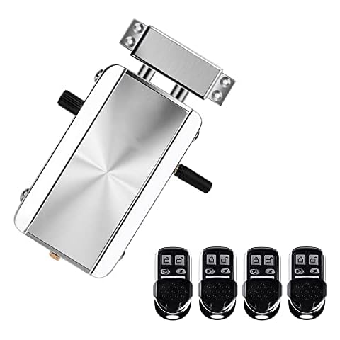 Splenssy Electronic Intelligent Home Door Lock Kit, Smart Wireless Anti-Theft Home Security Keyless Deadbolt Access Control System with 4pcs Remote Control Cover