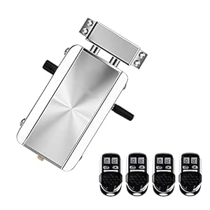 Electronic Intelligent Home Door Lock Kit, Smart Wireless Anti-theft Home Security Keyless Deadbolt Access Control System with 4pcs Remote Control